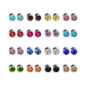 Trendy Stainless Steel Clip Stud Earrings with Non-Pierced Crystal Magnetic Bezel Setting Orthodox Religious for Anniversaries