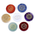 Crystal Agate Chakra Stone Set Wholesale Colorful Energy Stone Seven Chakras Stone Natural Buddhism Feng Shui Home Decoration MegaBDM