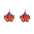 925 Sterling Silver Ginkgo Biloba Stud Earrings for Women Trend Personality Lady Fashion Jewelry