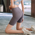 High-waist Seamless Fitness Yoga Wear Elasticated Hips Gym Seamless Nude Yoga Shorts