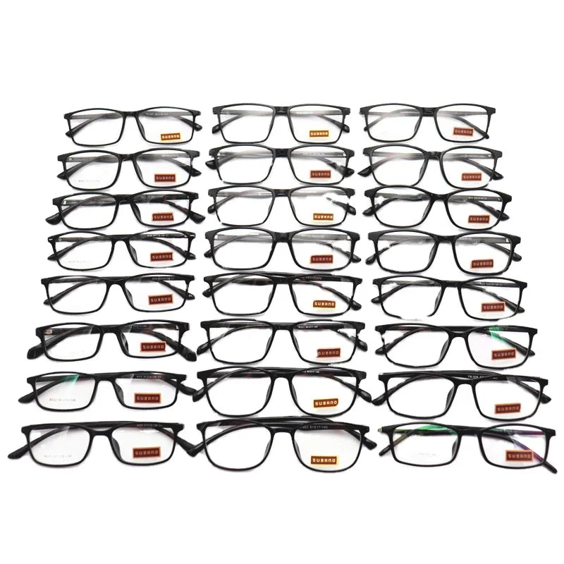 Retro TR90 Eyeglasses Frame Wholesale Pure Black TR90 Glasses Frame Glasses Mixed Batch