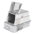 Hot Sale Fully Enclosed Deodorized Cat Litter Box Pet Anti-splash Stainless Steel Litter Box Cat Toilet