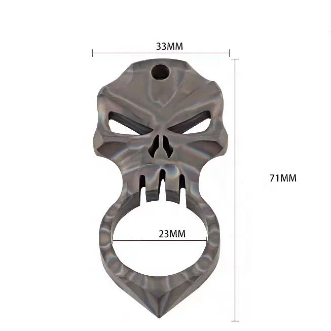 Hot Sale Skull Break Window Customized GR5 Titanium EDC Tool Multifunctional Gear CNC Machined Wire EDM Capable