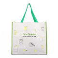 Ruthbag Custom Large Recyclable Laminated PP Woven Shopping Tote Reusable Bag with Customized Printed Letter Pattern