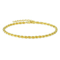 YILUN 925 Sterling Silver Gold Plated Chopin Chain Bracelet Fine Link Bracelets for Women and Men
