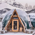 6m Winter Luxury Hotel Resort Dome Tent Platform With Bathroom