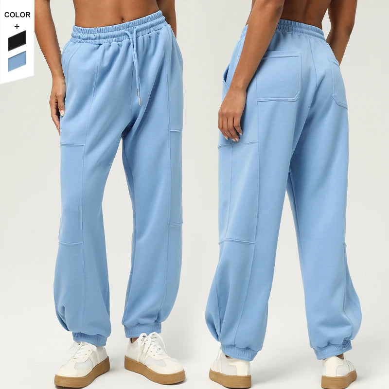 2024 New Women's Casual Sports Pants Regular Fit Lightweight Breathable Eco-Friendly Winter Outdoor Fitness Running Yoga