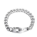 Wholesale Stainless Steel Cuban Chain Fashion Jewelry Belt Buckle High Polished Link Chains Bracelet for Men