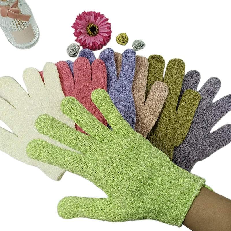 Body Scrubber Morocco Kessa Glove Korean Lofah Exfoliating Natural Nylon Shower Bath Glove