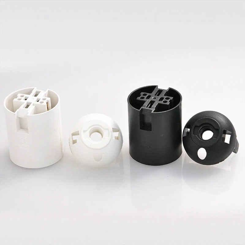 Factory Outlet Black White E27 Lamp Holder AC85 to 265V PC Socket Lighting Part for Table Ceiling Lamps