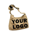 Custom logo Japanese Washing New Large Capacity Fashion Simple Shoulder Bag Students Class Crossbody Bag Female