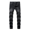 Wholesale Men Jeans Casual Patchwork Destry Brand Comfortable Cropped Pants Man Cowboys Demin Pants for Male