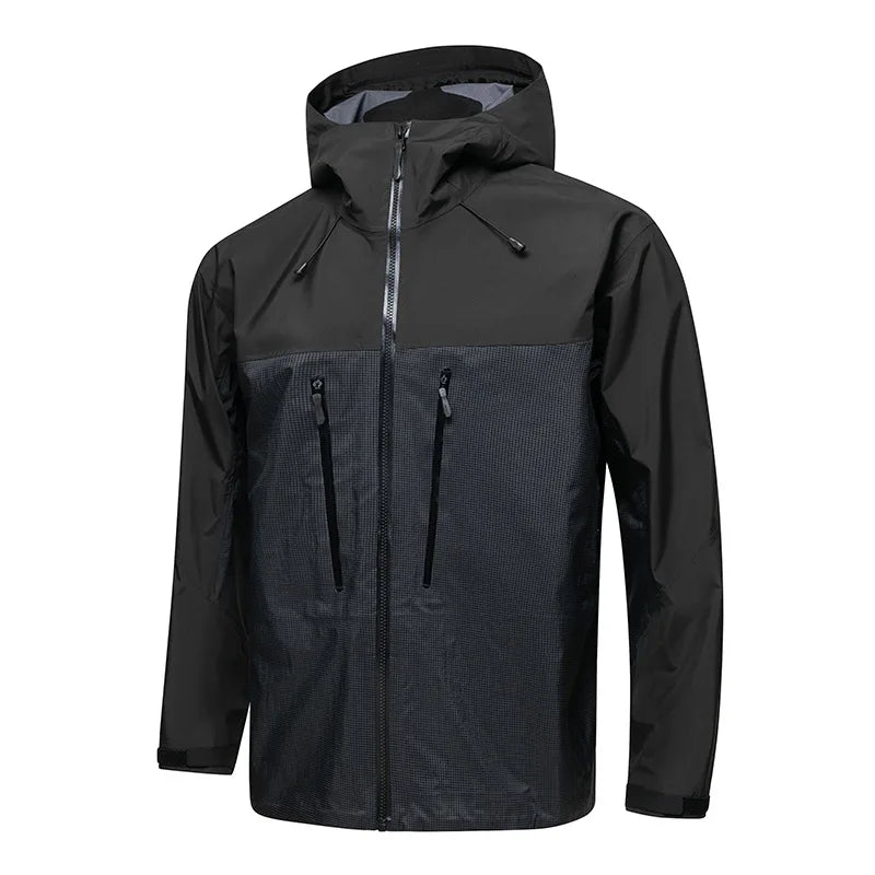 Men's Hard Shell Hooded Jacket Custom Logo Wholesale Breathable Waterproof Windproof Casual Fashion Hiking Coat for Summer