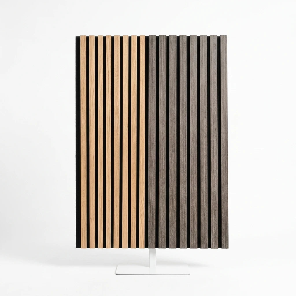 Wholesale Akupanel Wood Slat Wall Panel Sound Absorbing PET Felt Decorative Acoustic Slats Modern Office Warehouse Hall Design MegaBDM