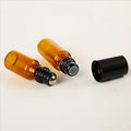 Cosmetic Glass Bottle with Metal Ball Roll on Bottle Hot Stamping Glass Roll-On Essential Oil Bottle