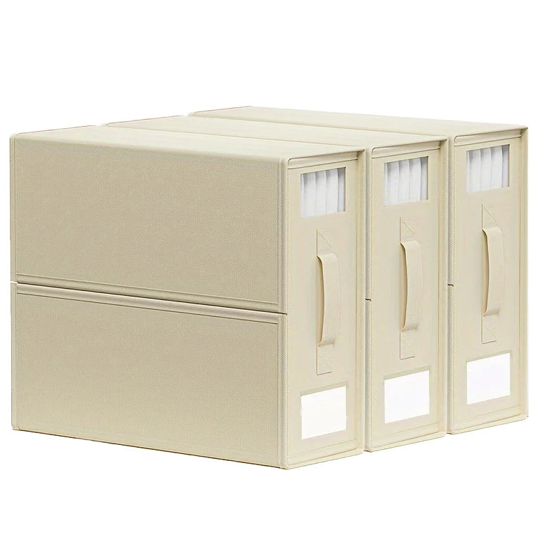 Modern Design Foldable Sheet Organizer with Zipper Oxford Fabric Clothes Storage Box for Bed Sheets Pillow Cases and Cover