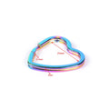 Ivoduff Metal Key Ring Accessories Heart Shape Keyring Rainbow Heart Keychain