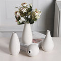 Nordic Minimalist Dried Flower Arrangement Tall Hand-Shaped Ceramic Vase Ornament for TV Cabinet Living Room Desktop Decoration