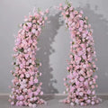 EG-WDV272 Flower Arch Decorations for Event pink Hot pink Flores Artificial Flowers Horn Arches pink Flower Arch Backdrop