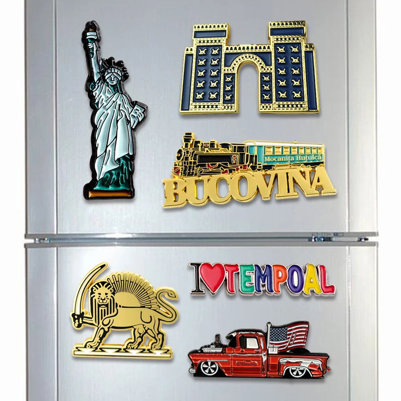 Personalized  Custom Promotional Gits Tourist Gifts Metal Refrigerator Souvenirs Fridge Magnets for Gifts