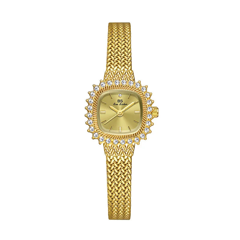 Hot Sale Luxury Sport Business Fashion Square Ladies Quartz Waterproof 20m Watch Alloy Band Antique Bulk Buy Wholesale