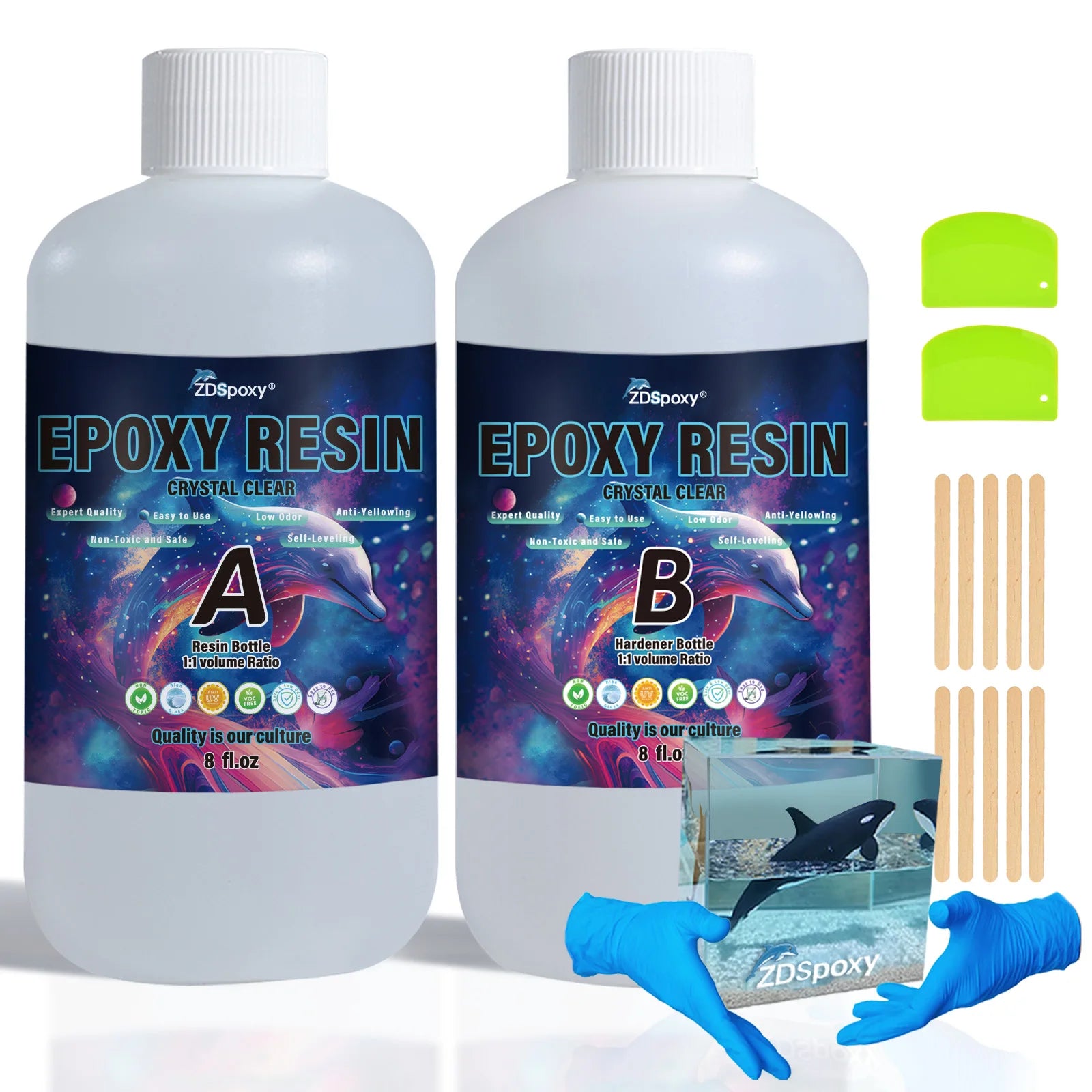 Wholesale Complete Epoxy Resin Kit for Woodworking and Resin Crafts Table 3D Hand-painted Owl Sculpture
