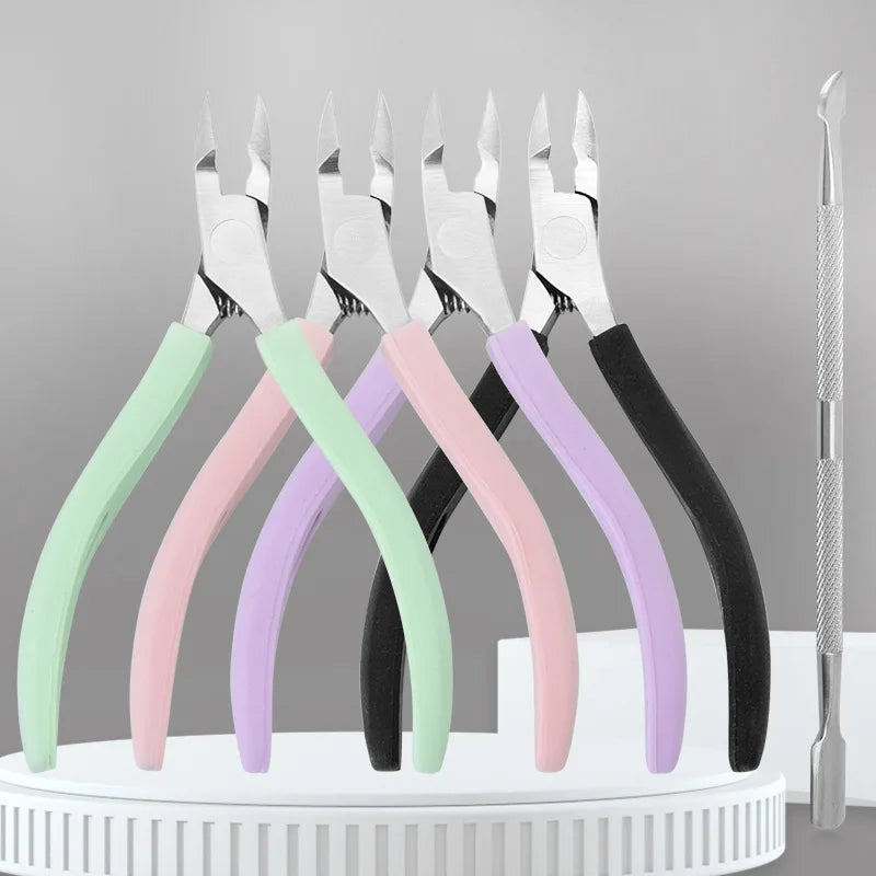Wholesale Nail Clippers Silicone Handle Eagle Beak Pliers for Dead Skin Removal Manicure Steel Push Tool for Manicure Scissors