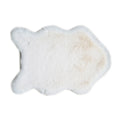 Beige Thick Fluffy Faux Rabbit Fur Rug Solid Color Animal Fur Home Alfombras