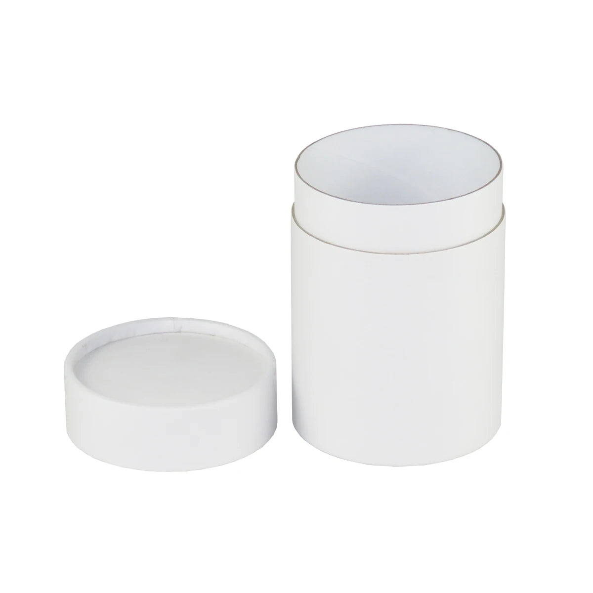 7cm Dia Candle Cosmetic Jar Oil Bottle Round Packaging Box White Cardboard Paperboard Tube with Lid