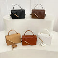 2025 New Ladies Luxury Crossbody Shoulder Bags Elegant Stitching Handbag Geometric Fashionable for Women's Use Winter Summer