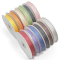 Gingham Double Face Striped 25mm Wide Eco-Friendly Taffeta Plaid Decoration Ribbon 100% Polyester