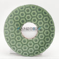 KANEOTEK Green Color 125mm 5" Honeycomb Ceramic Polishing Pads for Porcelain Ceramic Tiles Stone Marble
