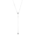 Women's Fashion VVS Moissanite Necklace with 925 Sterling Silver Long Sweater Chain Simple GRA Tassel Diamond Tester Pass