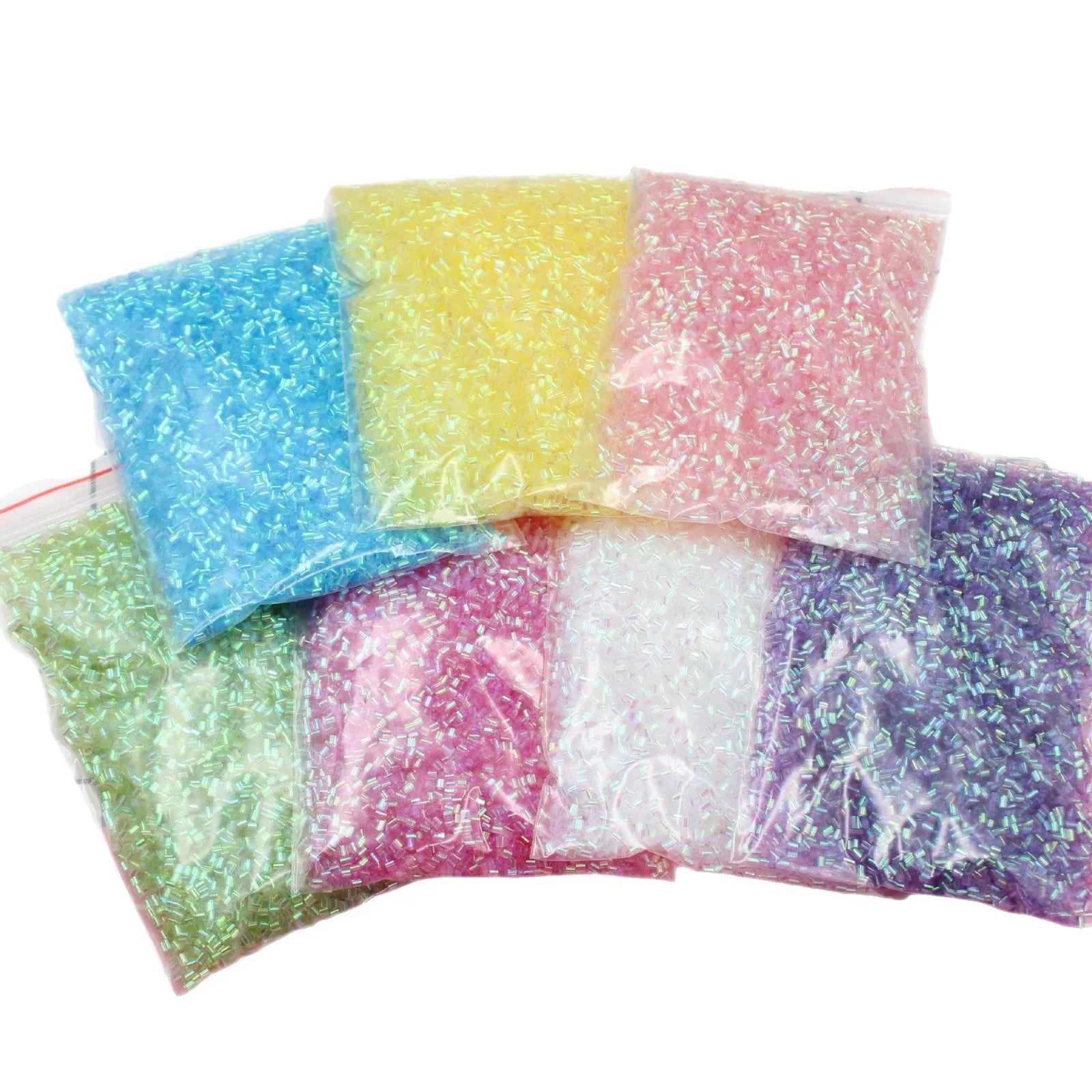 20g Soft PET Straws Tube Beads Multi-Bingus Inspired Beads for Slime Toys DIY Crafts Novelty Gifts Decoration