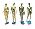 Brazilian Curvy Female Mannequin in Plastic Plus Size BBL Mannequin Electroplated Gold Silver Brilliant White Options Available