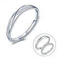 Simple Woman Ring Adjustable Silver Ring 925 Women