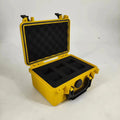 DPC018 Yellow Hard Plastic Waterproof Watch Safety Carrying case with 3 Slots New Design Eva