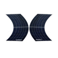 AHONY 300W Mono Semi Flexible Solar Panel Waterproof Photovoltaic HCF Cell for RV Camp House Roof Golf Cart Other Outdoor Use