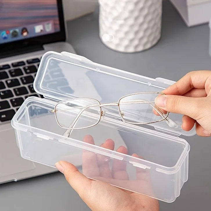 Transparent Sunglasses Eyeglasses Case Plastic Hard Glasses Box Crush Proof for Travel
