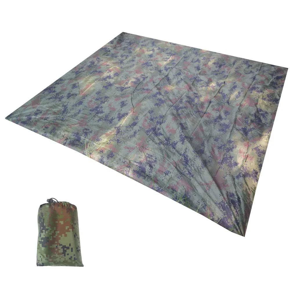 Camouflage Ultralight Waterproof Compact Pocket Beach Hiking Climbing Sport Blanket Portable Thin Mountaineering Sand Proof Mat