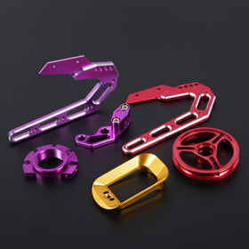 Cnc Milling Machining Service Custom Trail Bike Bicycle Parts Motorcycle Chain Sprockets Anodized Aluminium Alloy Aluminum