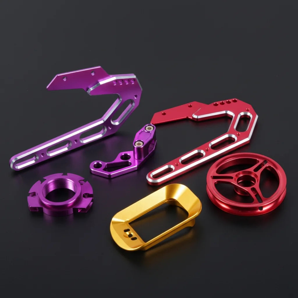 Cnc Milling Machining Service Custom Trail Bike Bicycle Parts Motorcycle Chain Sprockets Anodized Aluminium Alloy Aluminum