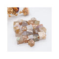 Wholesale Colorful Large Size Tumbled Polished Stone Flower Agate Cube Tumbled Stone