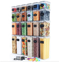 28 Pack Airtight Food Storage Container Set BPA Free Clear Plastic Pantry Kitchen Organization and Storage Container with Lid