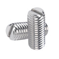 Cheap Price Din 551 Stainless Steel Slotted Set Screw With Flat Point Zinc Plated Flat Point Grub Screw