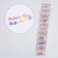 Fashion Multi-color Flower  Earrings Women Accessories Plastic Earrings Anti-allergic Earring Studs Set