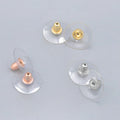 925 Sterling Silver Flying Saucer Rubber Bullet Ear Nuts Back Earring Stoppers Earrings Backs Stoppers Findings