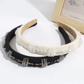 Elegant Girls Pearl Diamond Head Band Fashion Luxury Crystal Headband Hair Band in Party Holiday for Women
