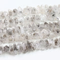 New Arrived Herkimer Diamond Quartz Beads Irregular Naturally Formed Double Terminated Crystal Bead for Jewelry Making 8 Inches