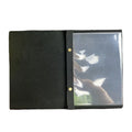 Genuine Leather A4/A5 Vintage Menu Cover Restaurant Folio Faux Leather Menu Folder Logo Paper Screw Post Binding